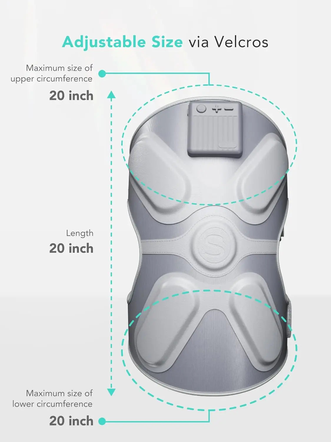 SKG Cordless Heated Knee Massager for Pain Relief and Comfort