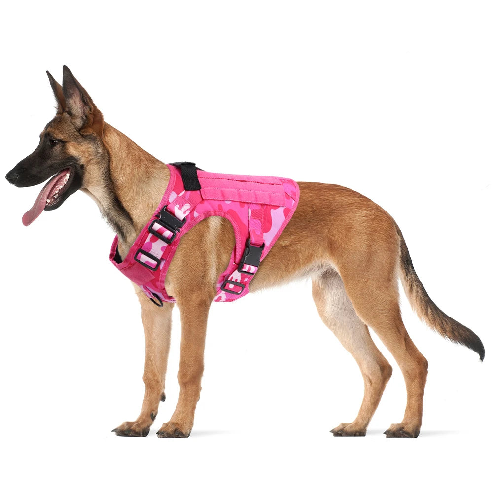 Military Camouflage Dog Harness for Tactical Training and Comfort