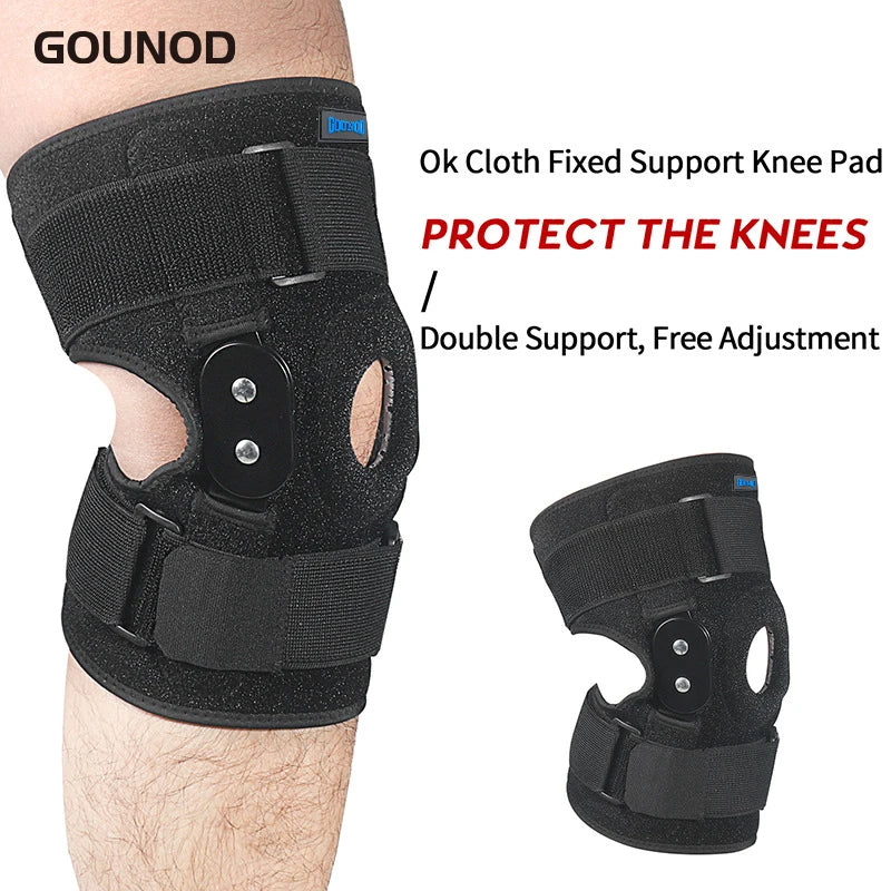 GOUNOD Adjustable Hinged Knee Brace for Pain Relief and Support