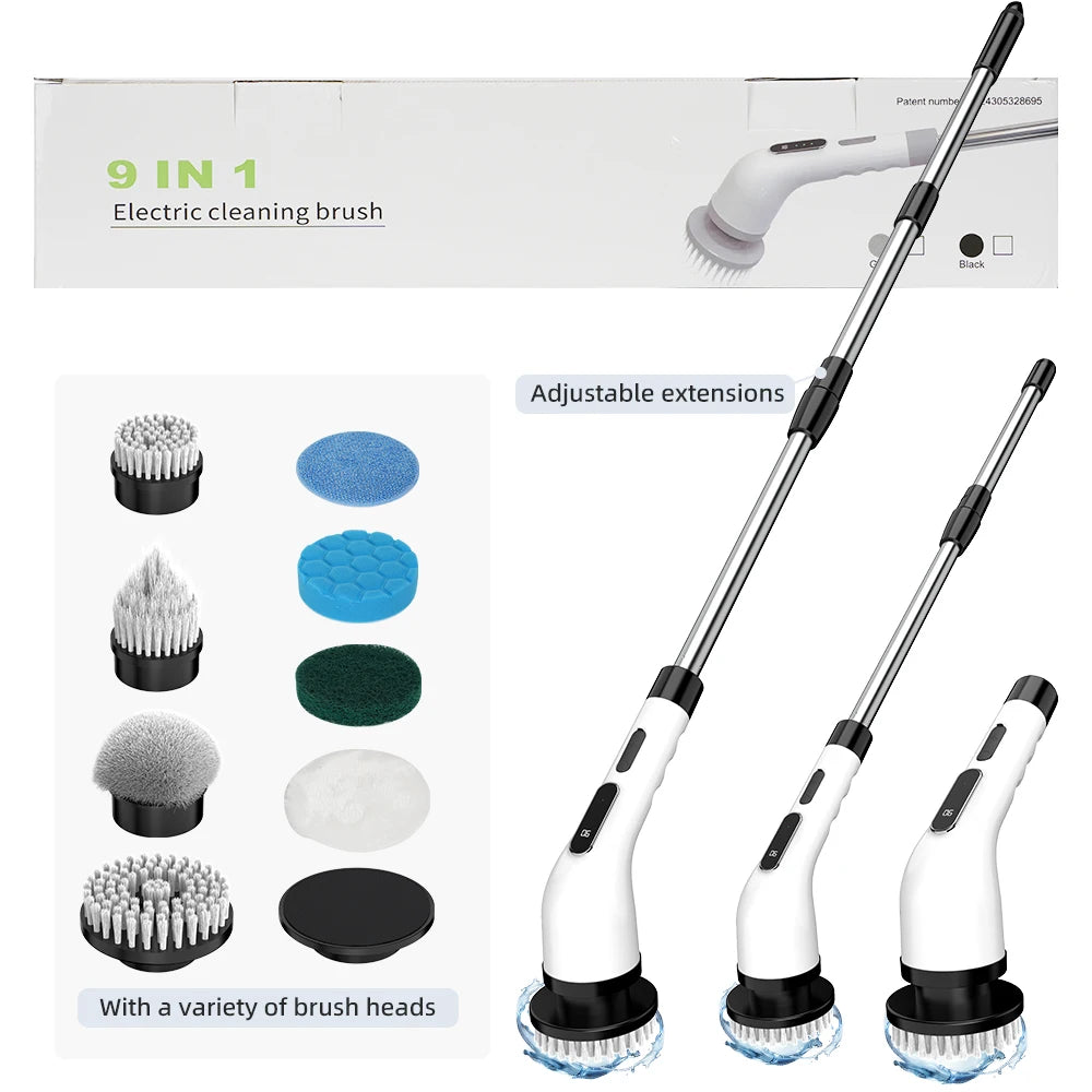 Viladepot 9 in 1 Electric Cleaning Brush for All Surfaces