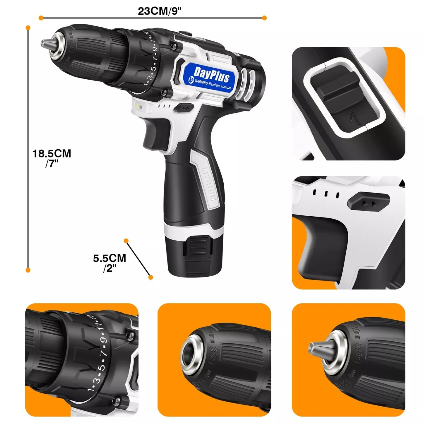 Electric Cleaning Brush Kit for Car Tyres and Tools