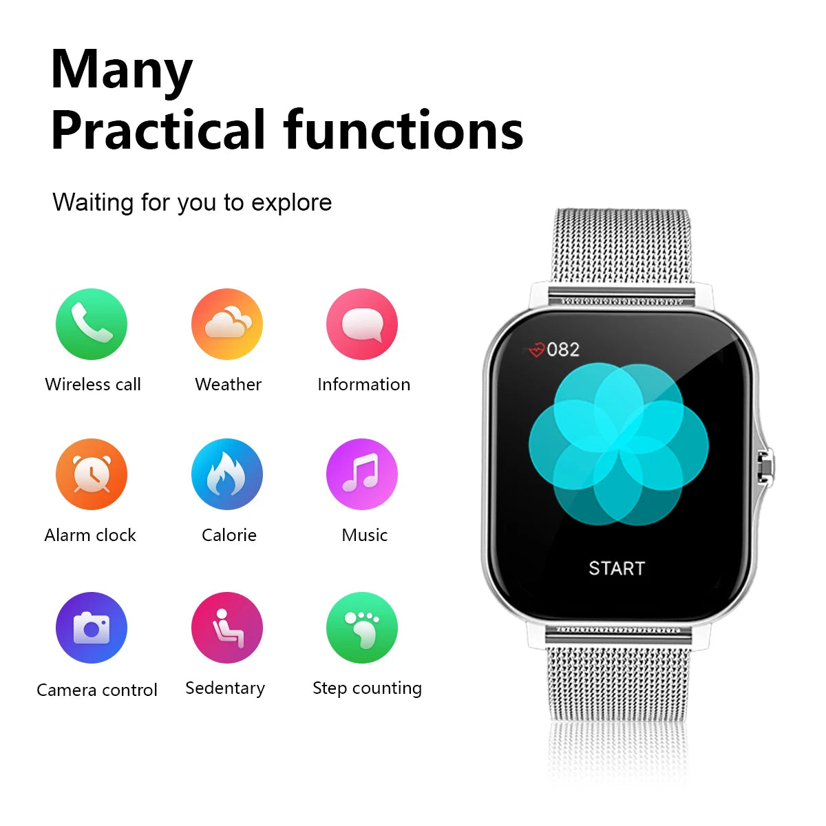 Smart Watch Wireless Calling Dial Sport Mode Fitness Monitor