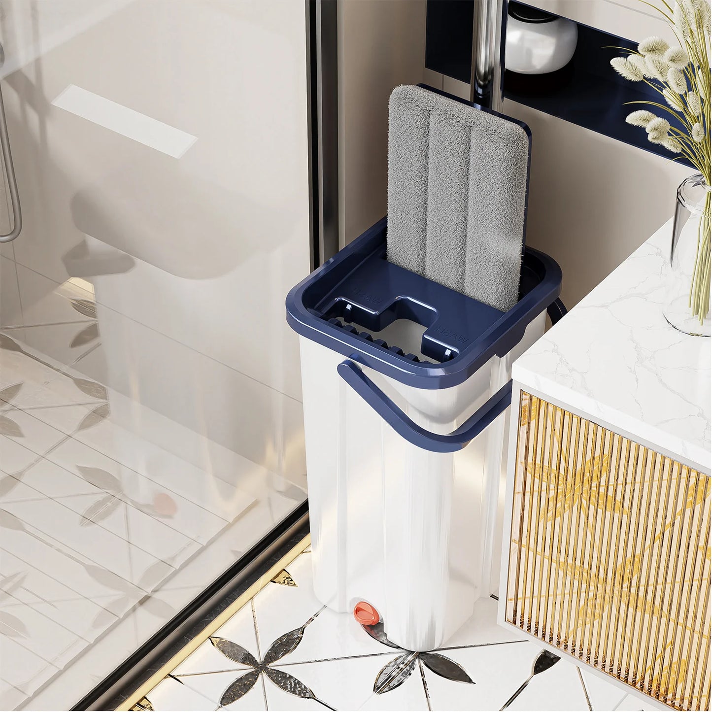 Easy Clean Floor Washing Mop with Separate Water Bucket