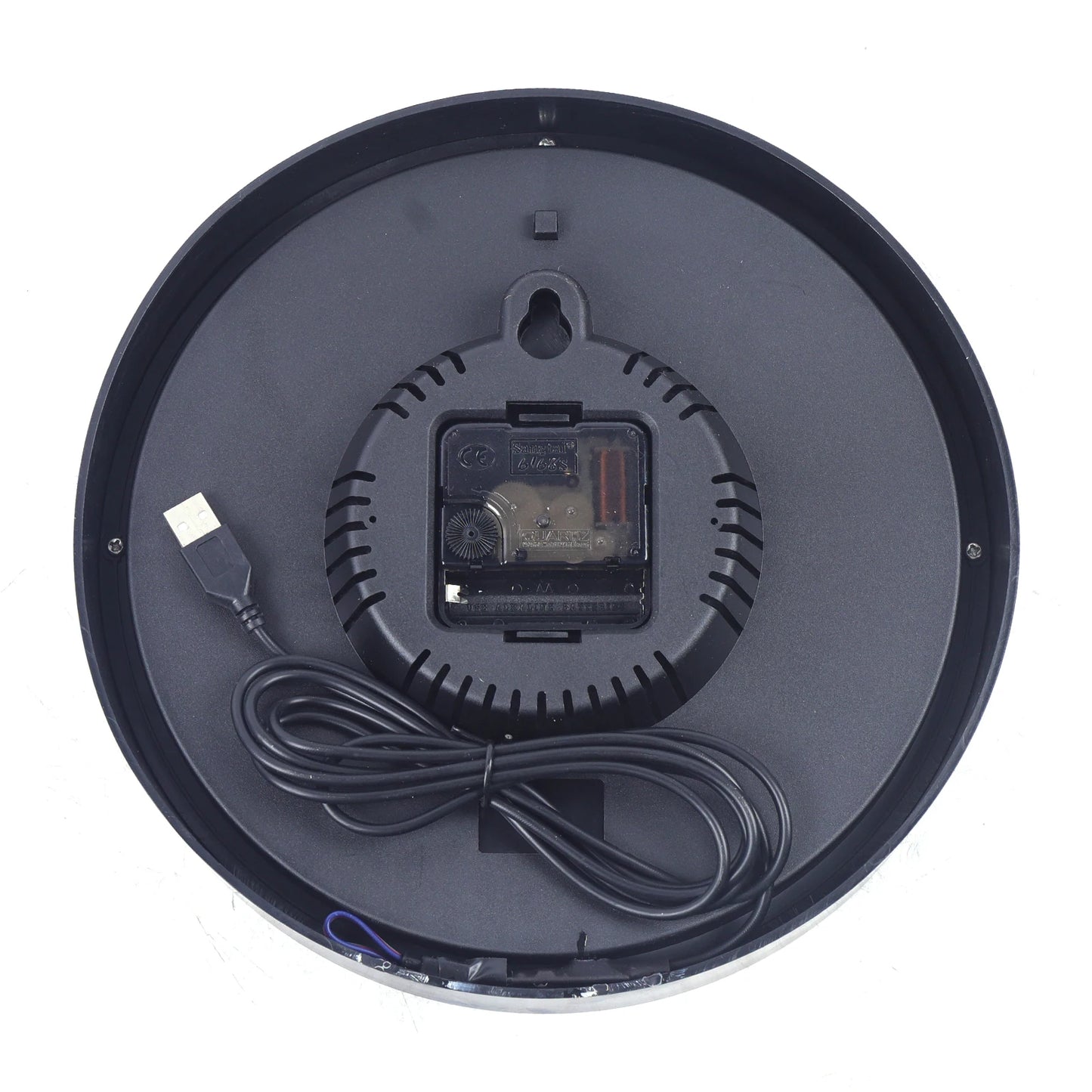 LED Indoor Outdoor Wall Clock Remote Control Luminous Wall Clock Night Lighting 12/24 Hour Display 7 Colors Backlight