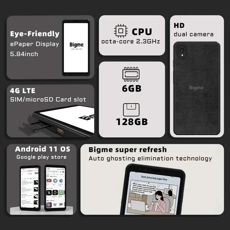 Bigme Hibreak E Ink Smartphone and Ebook Reader with Android Support