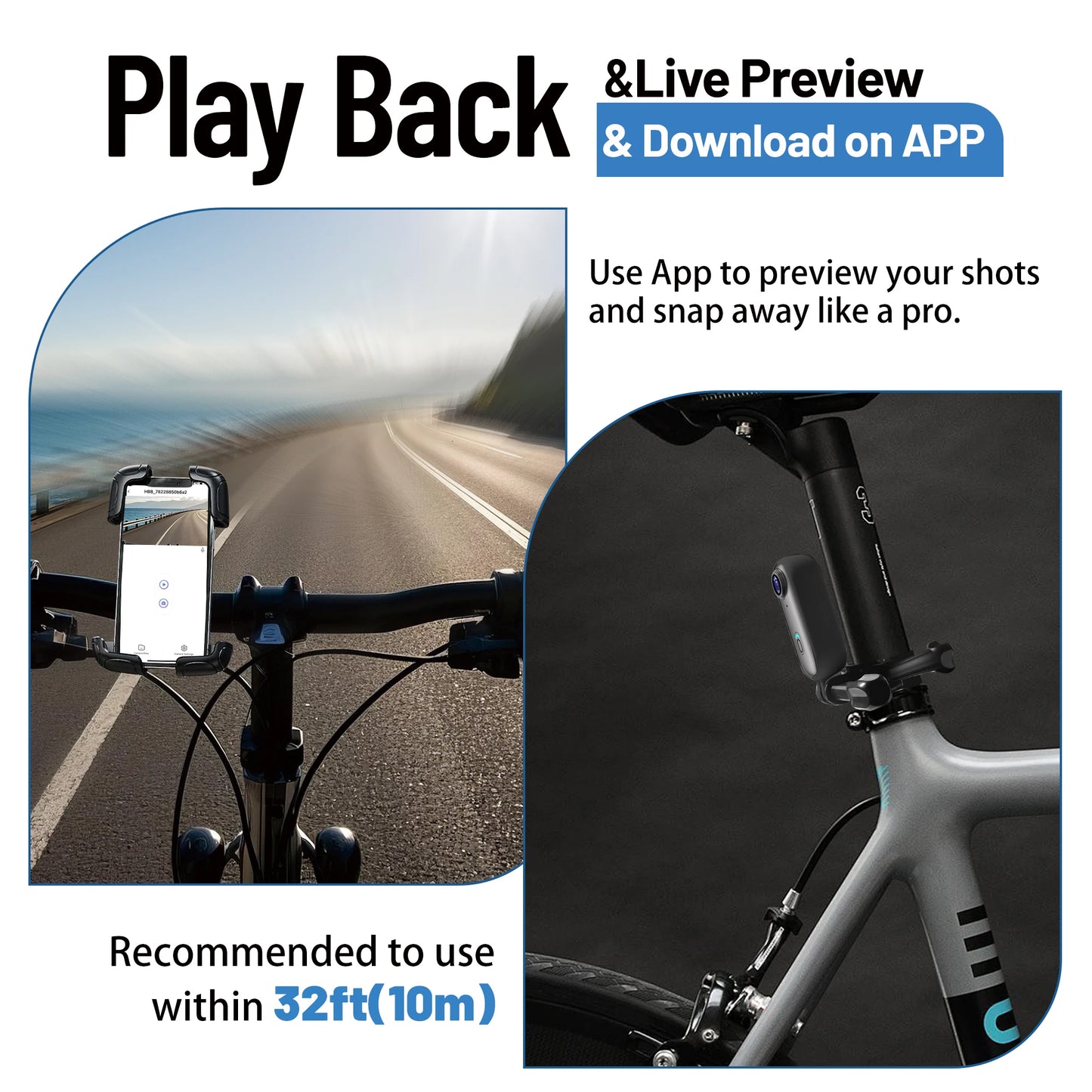 4K Mini WIFI Action Camera with Waterproof Helmet Mount Vlogging