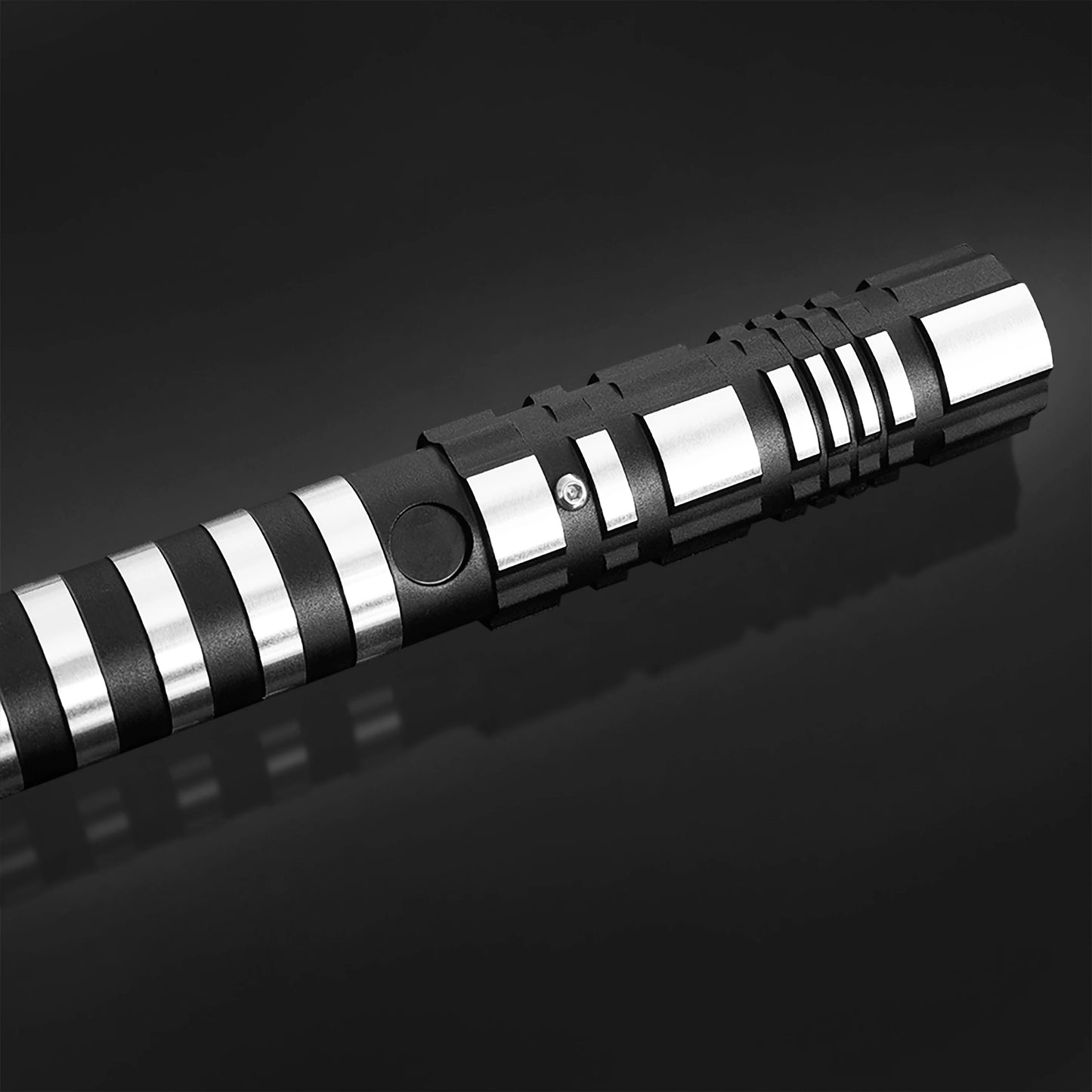 PHS Dueling Lightsabers 4 Modes Sounds Black Metal Hilt Light Up Sword Toys for Adults Birthday Party Favors 99cm