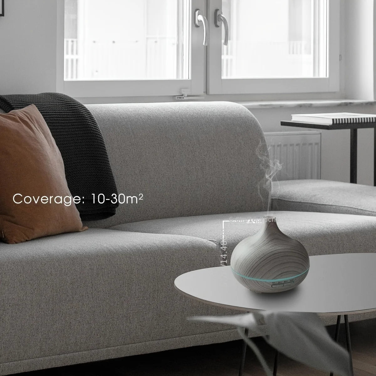 Ultrasonic Humidifier Aromatherapy Diffuser with LED Lights