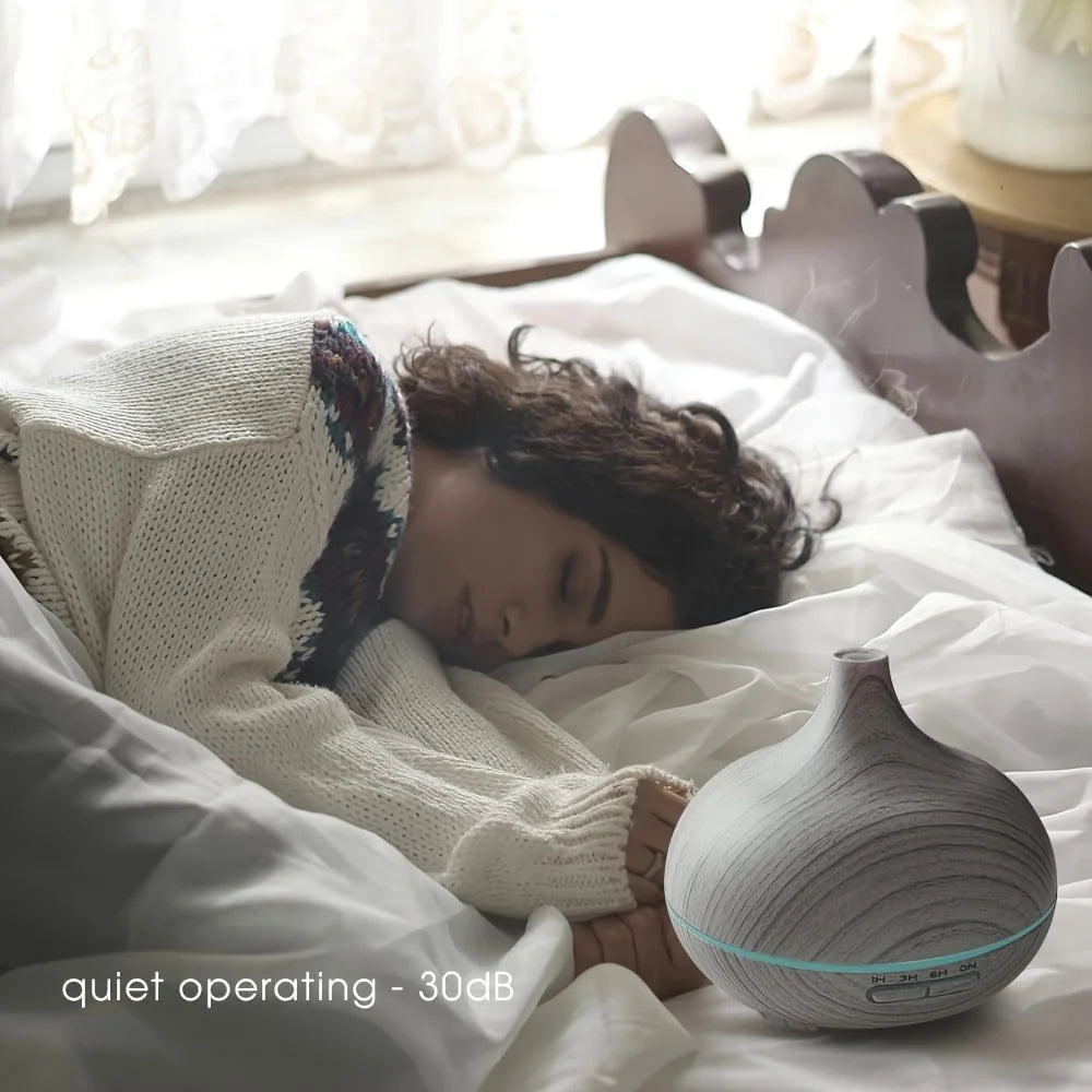 Ultrasonic Humidifier Aromatherapy Diffuser with LED Lights