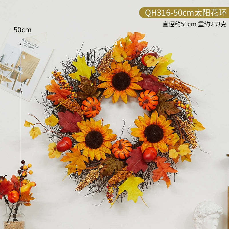 Autumn Maple Leaf And Pine Cone Ornaments For Thanksgiving