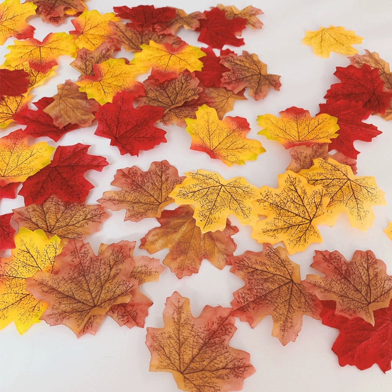Autumn Maple Leaf And Pine Cone Ornaments For Thanksgiving