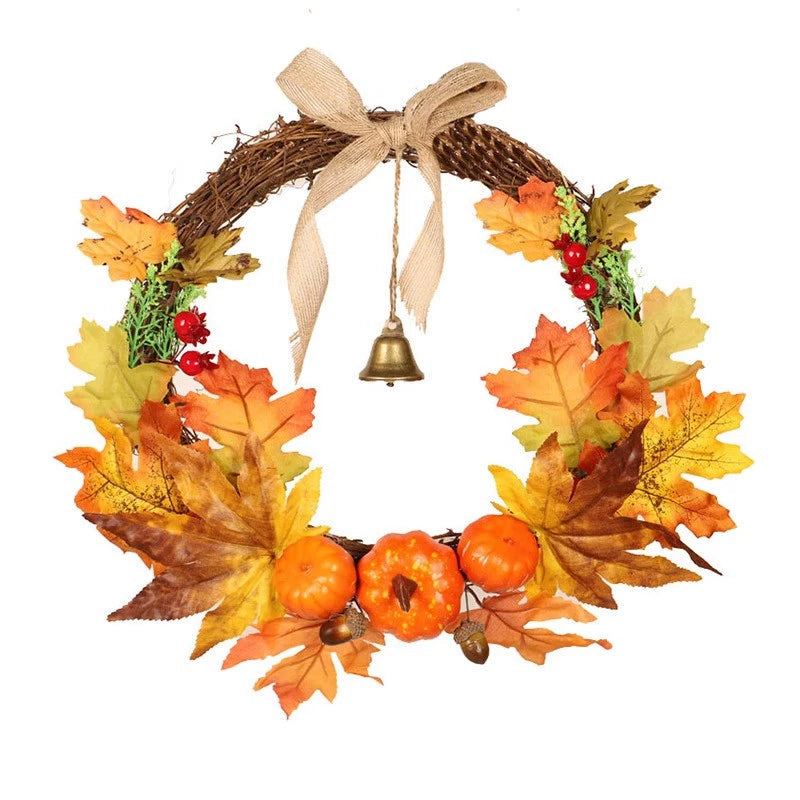 Autumn Maple Leaf And Pine Cone Ornaments For Thanksgiving