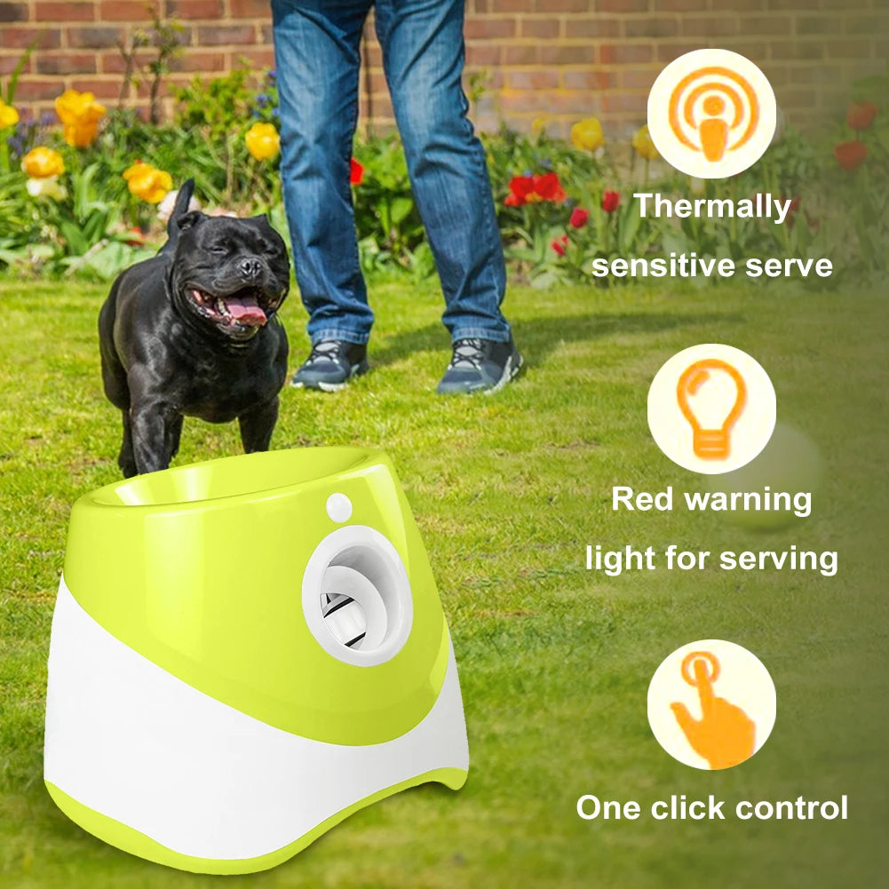 Automatic Dog Ball Launcher Interactive Fetch Easy Toy