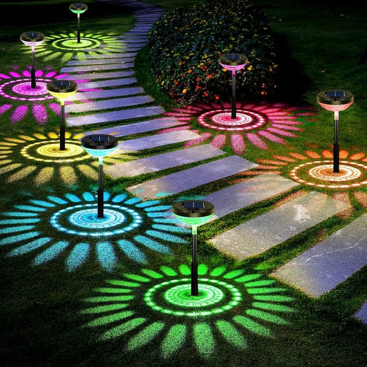 Bright Color Changing Solar Pathway Lights for Outdoor Spaces