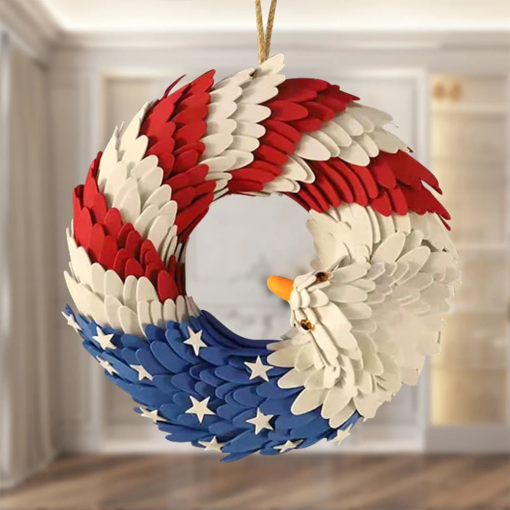 Independence Day Eagle Wreath for Front Door Decor