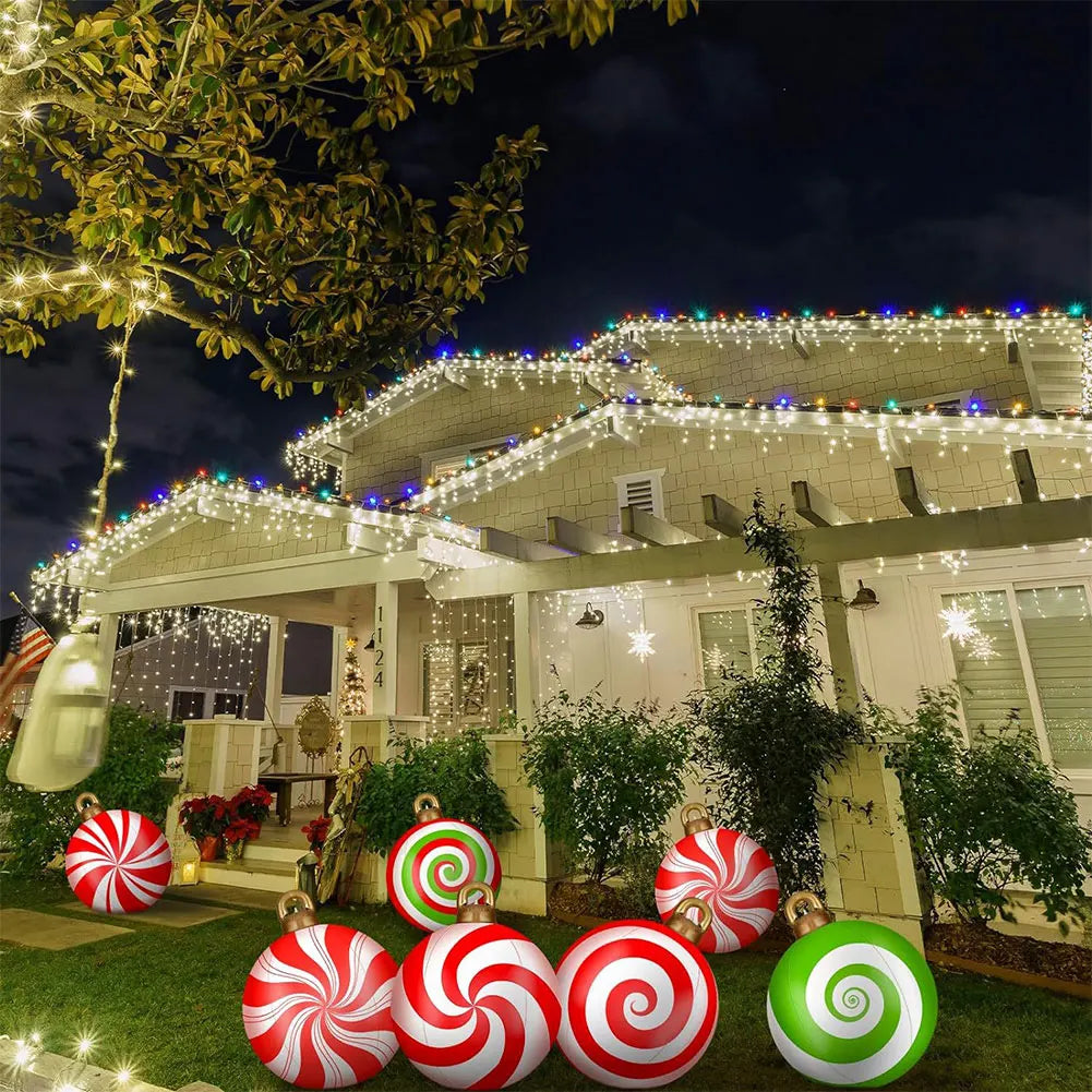 Inflatable Christmas Ball With LED Lights Remote Control