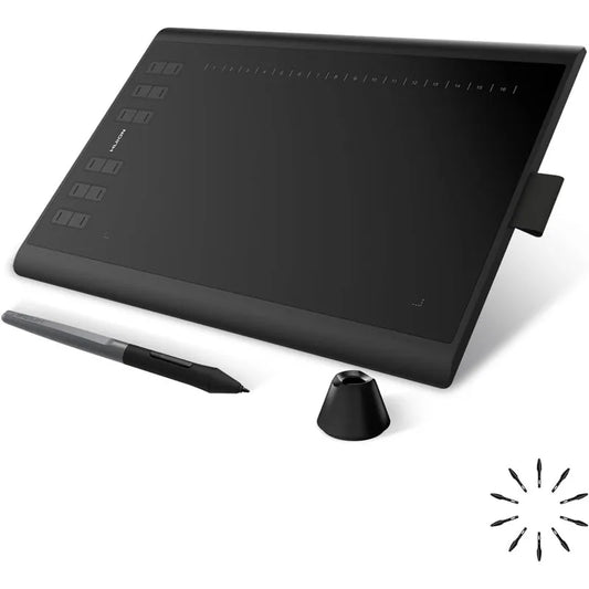 HUION Inspiroy H1060P Graphics Tablet with Battery-Free Stylus