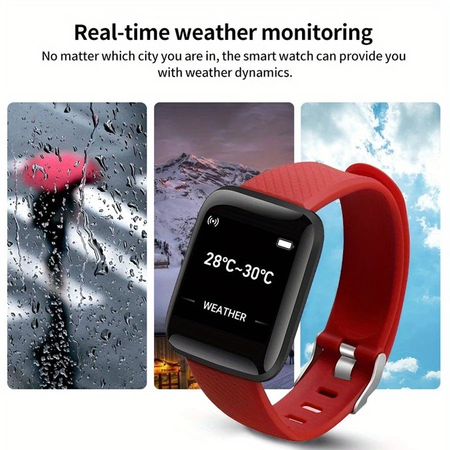 Smart Fitness Watch Heart Rate Tracker Message Alerts