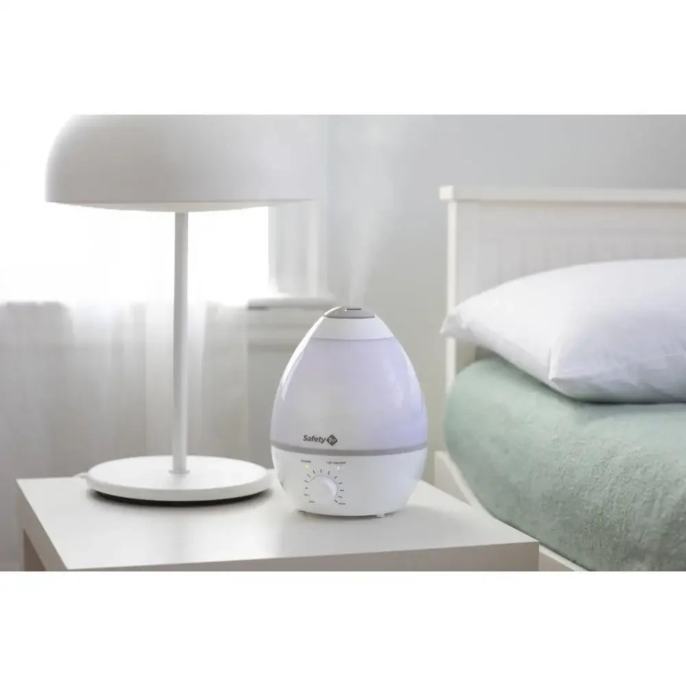 Ultrasonic Cool Mist Humidifier 3-in-1 Grey Nightlight Scent Diffuser