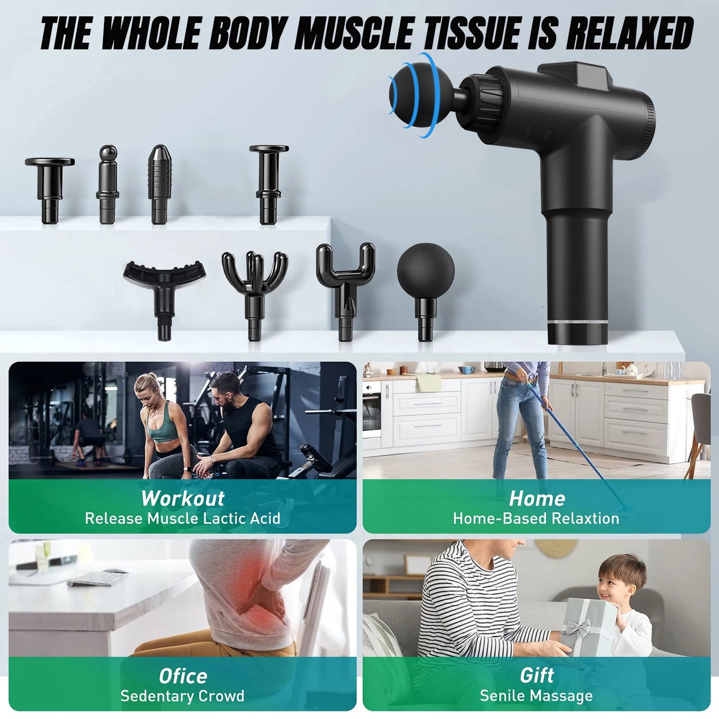 Massage Gun 99 Speed Deep Muscle Percussion Massager with Carry Case Perfect Gift for Athletes and Fitness Enthusiasts