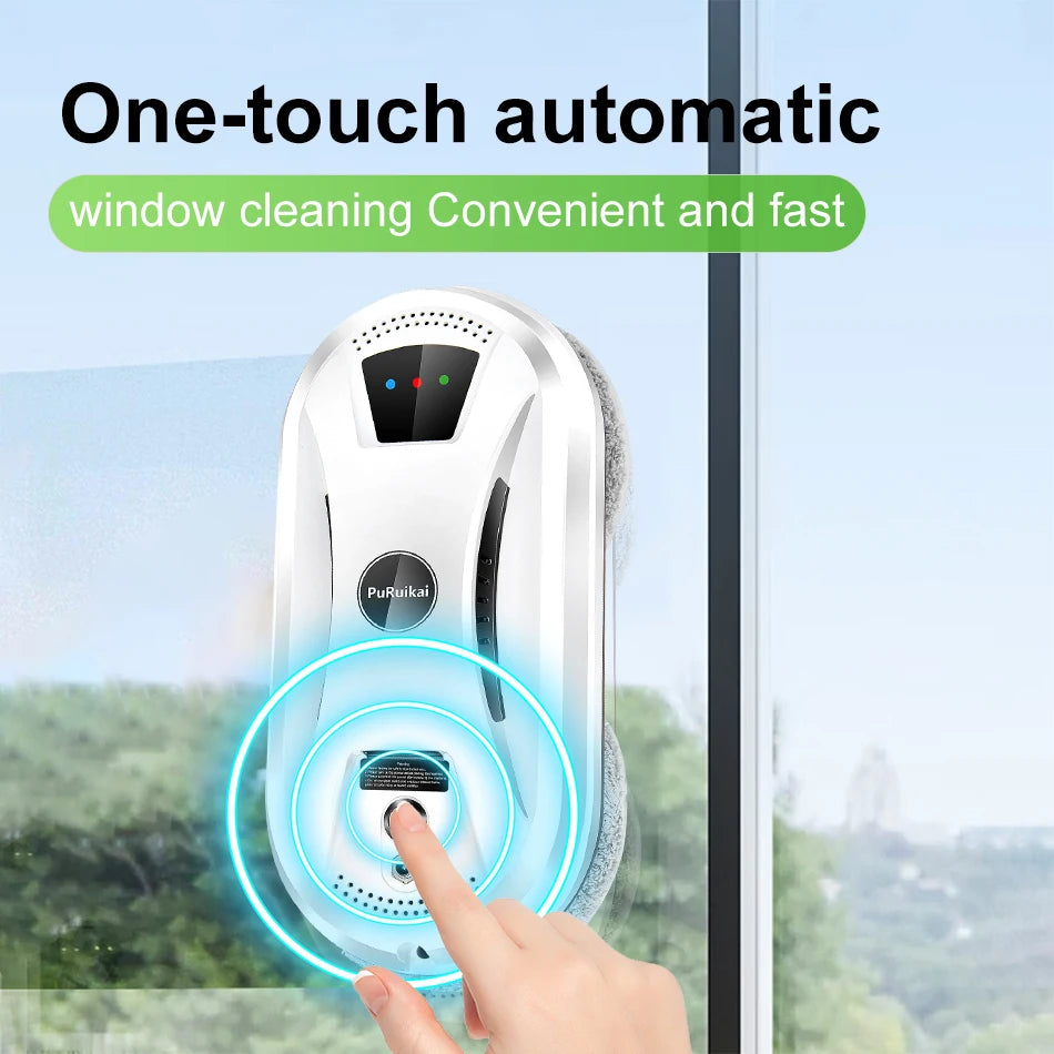PuRuiKai Ultra Thin Robot Vacuum and Window Cleaning Solution