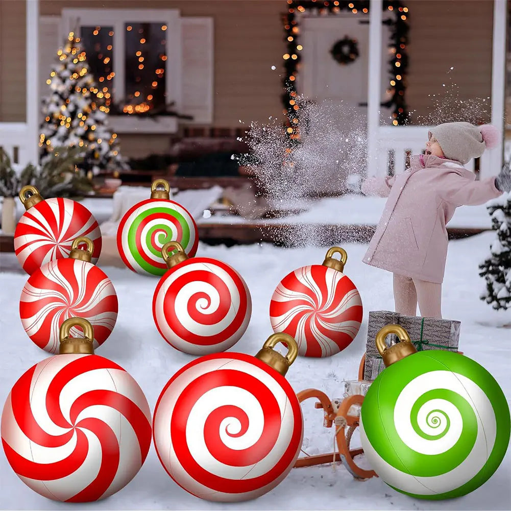 Inflatable Christmas Ball With LED Lights Remote Control