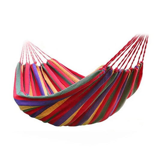 1-2 Person Fabric Hammock with Tree Straps 264lbs Capacity