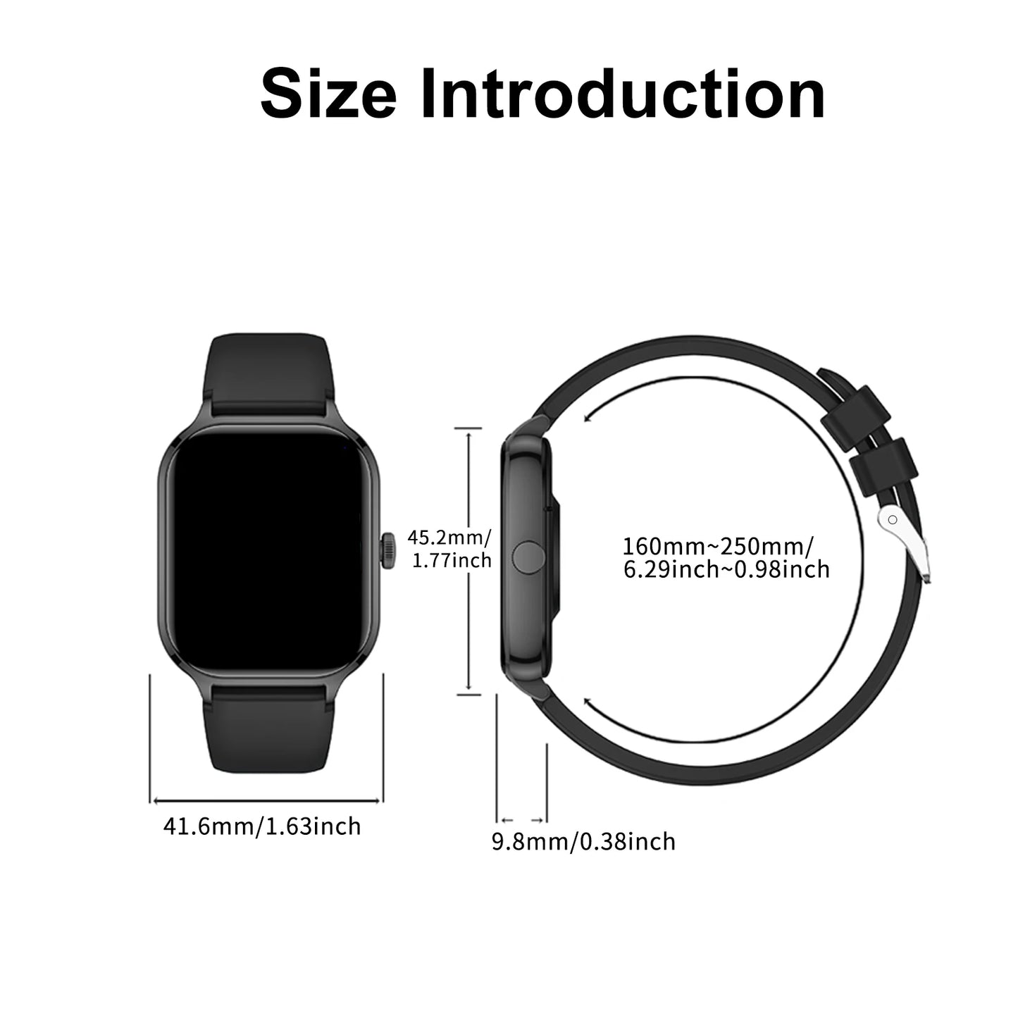Smart Watch with Wireless Dialing and Multiple Sport Modes
