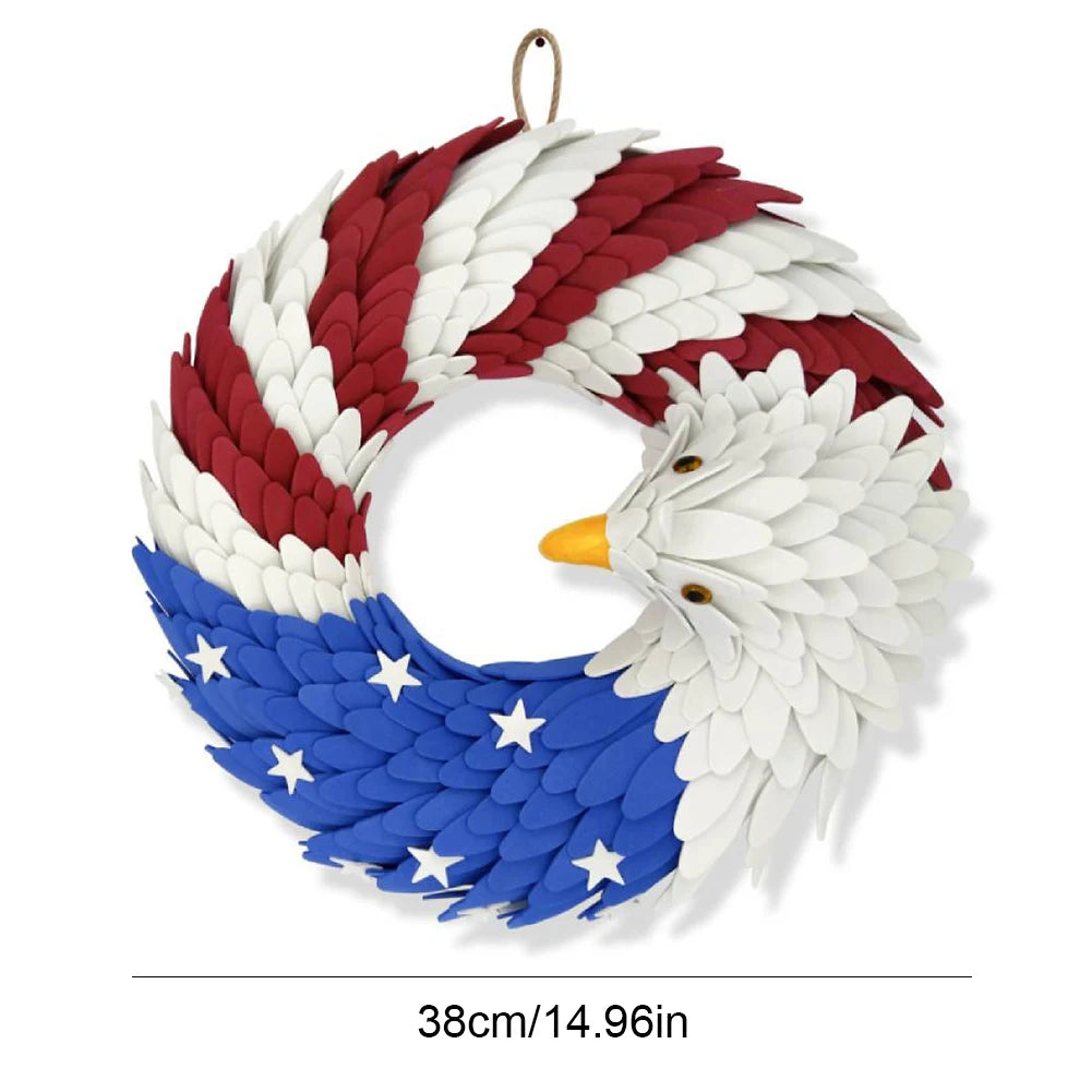 Independence Day Eagle Wreath for Front Door Decor