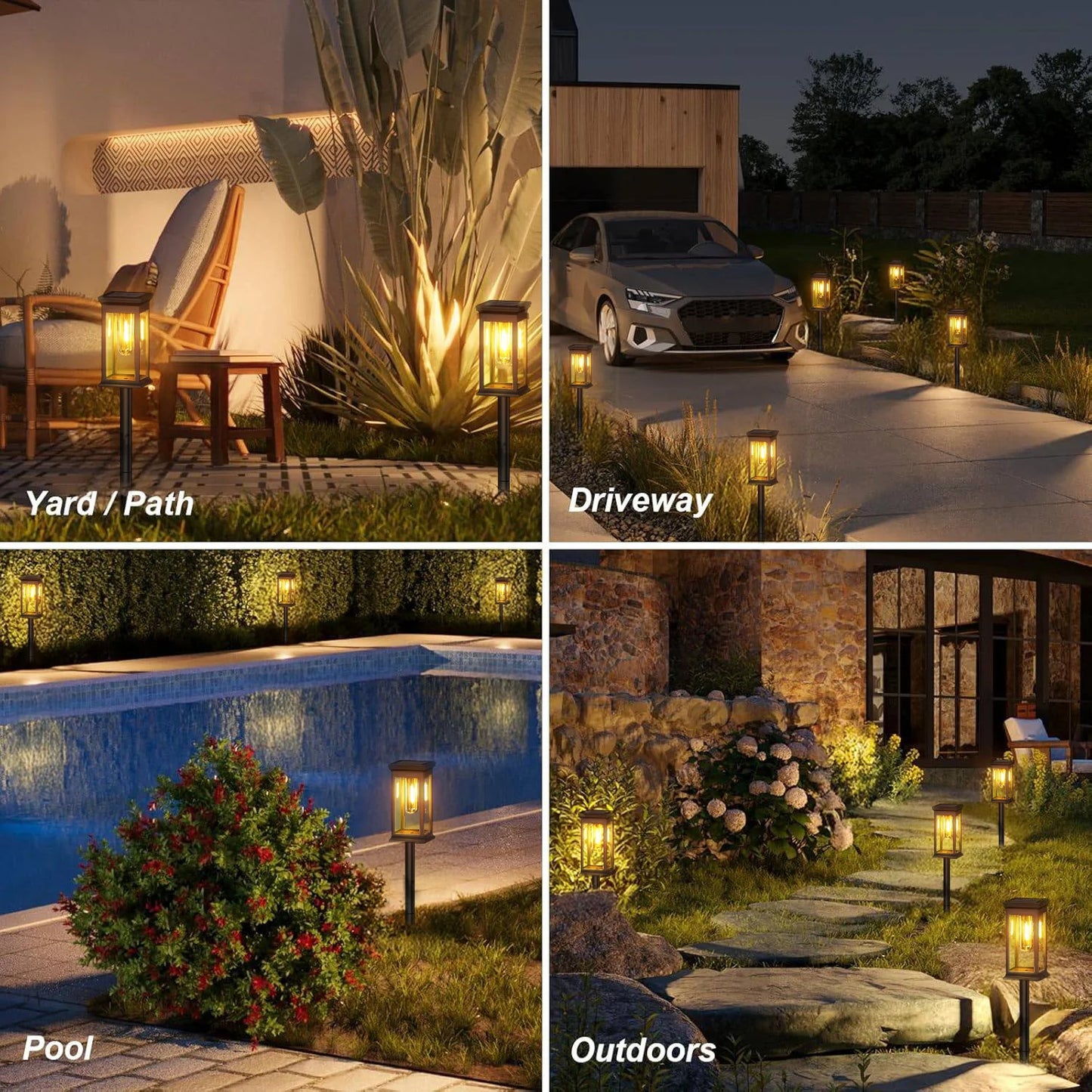 Upgraded Solar Lights for Yard and Garden Pathways
