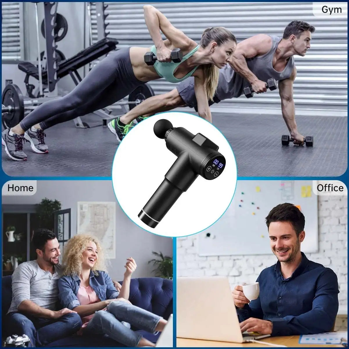 Massage Gun 99 Speed Deep Muscle Percussion Massager with Carry Case Perfect Gift for Athletes and Fitness Enthusiasts