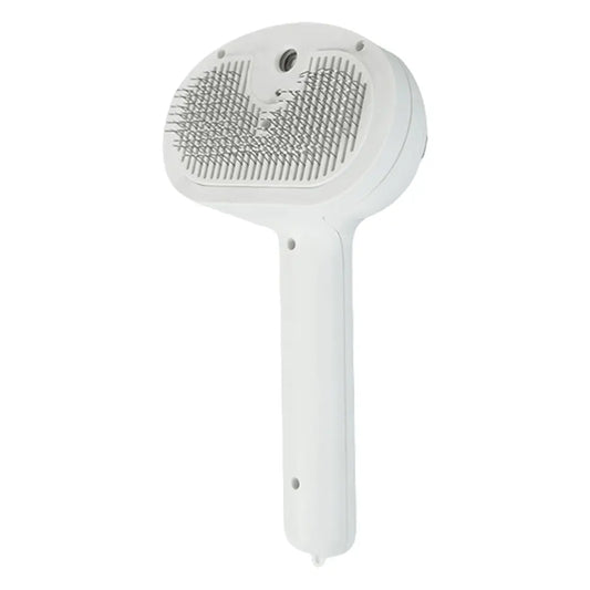 Cat Grooming Brush with Release Button and Rechargeable Spray