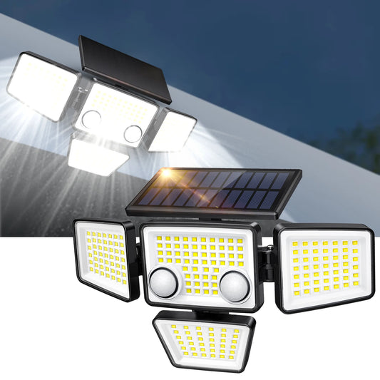 Solar Outdoor Lights - 3000LM 188 LED Motion Sensor Flood Security