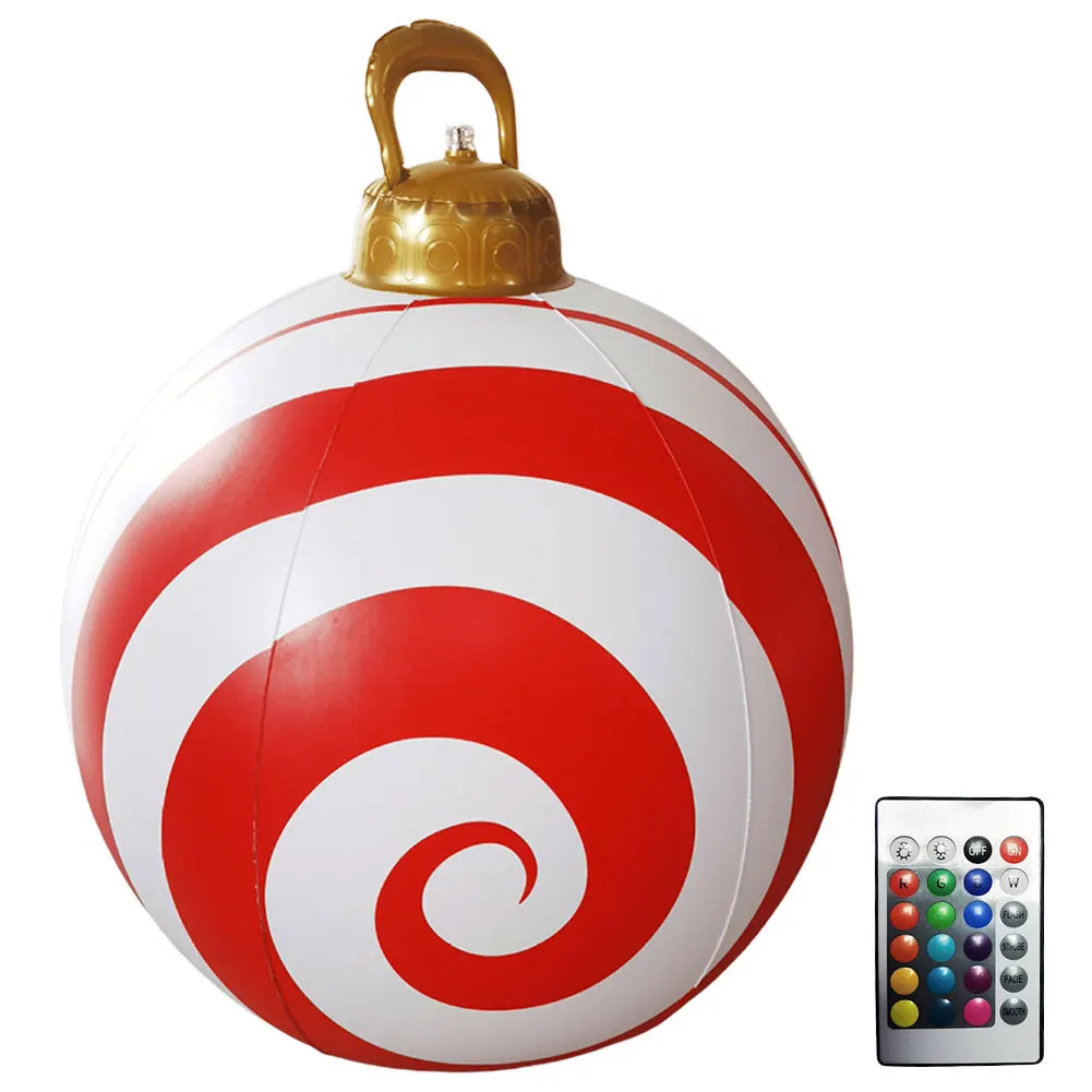 Inflatable Christmas Ball With LED Lights Remote Control