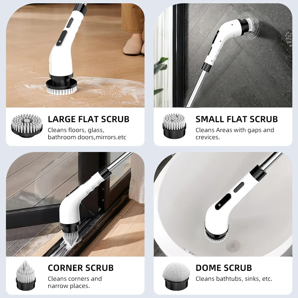 Viladepot 9 in 1 Electric Cleaning Brush for All Surfaces