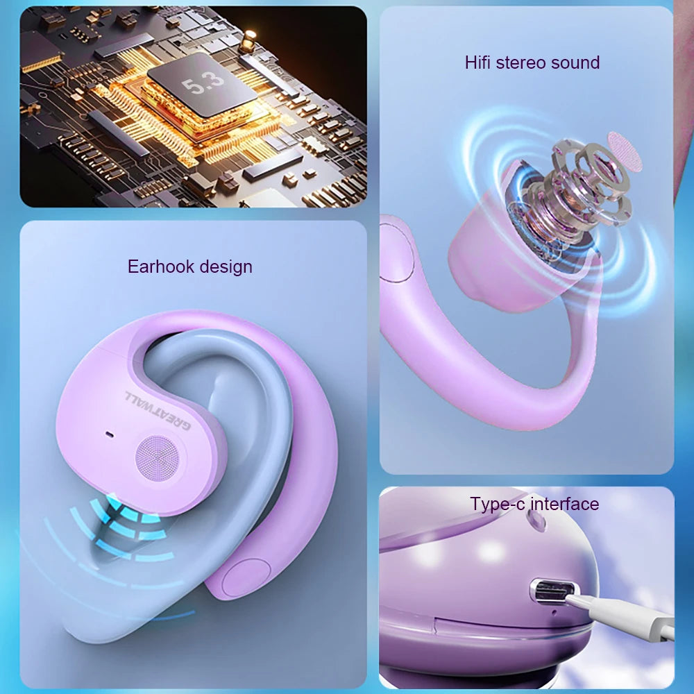GreatWall AI Real-Time Translation Wireless Bluetooth Earphones