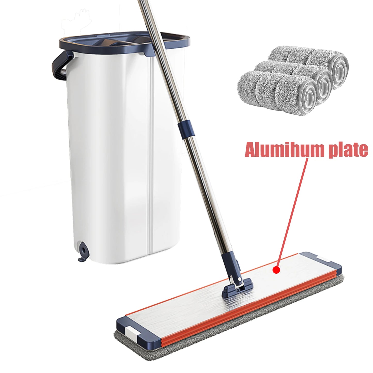 Easy Clean Floor Washing Mop with Separate Water Bucket