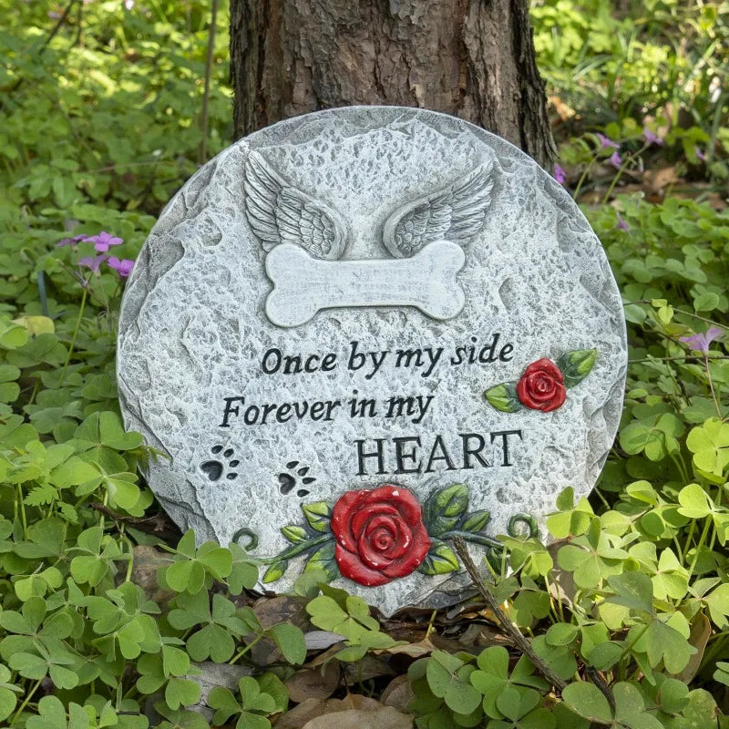Pet Memorial Stone for Beloved Dog or Cat Remembrance
