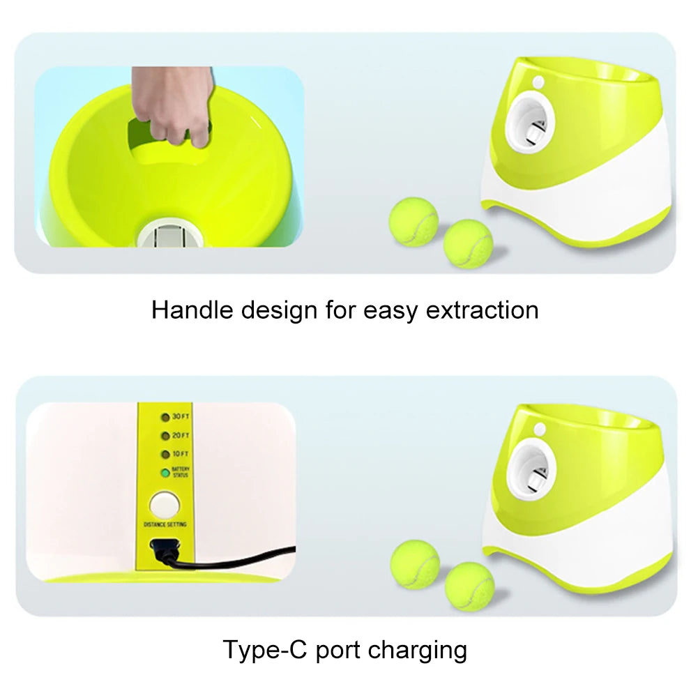 Automatic Dog Ball Launcher Interactive Fetch Easy Toy