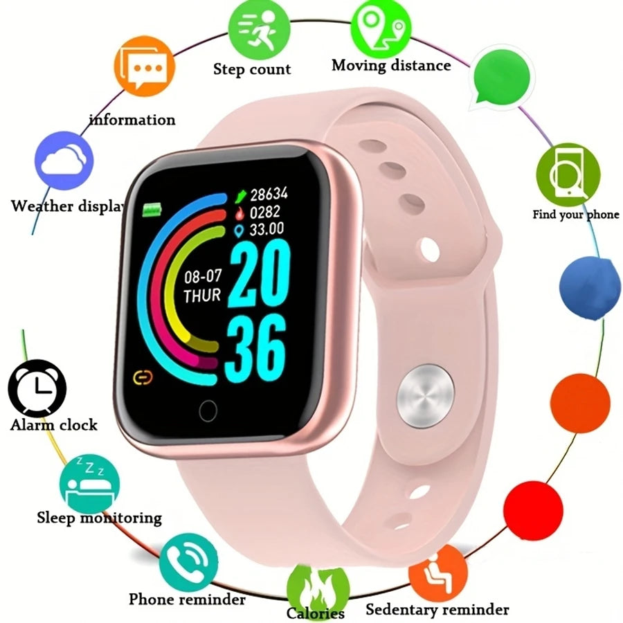 Smart Fitness Watch Heart Rate Tracker Message Alerts