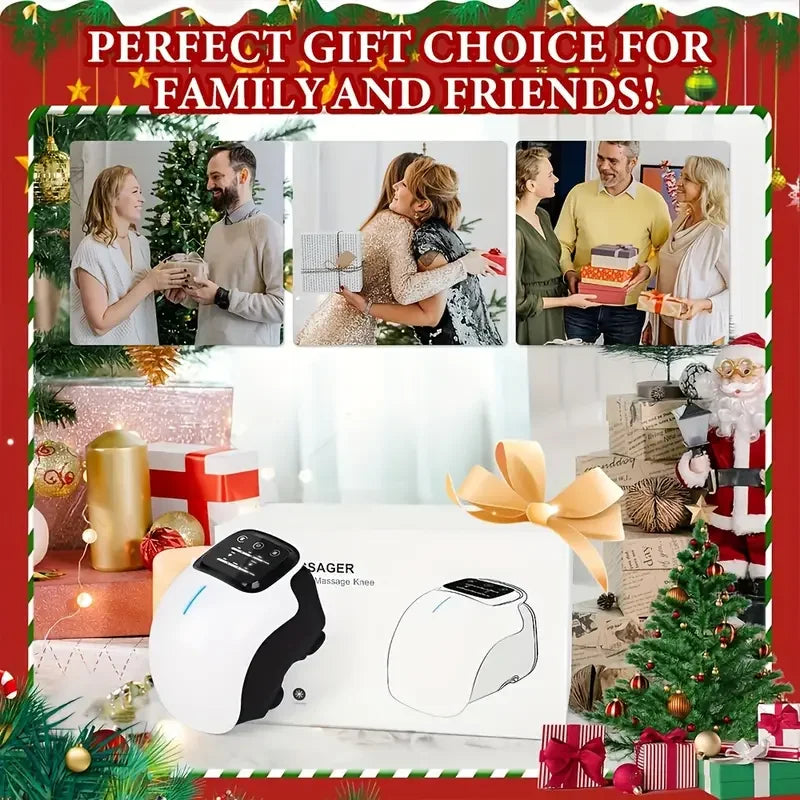 Cordless Knee Massager with Heat and Vibration for Comfort