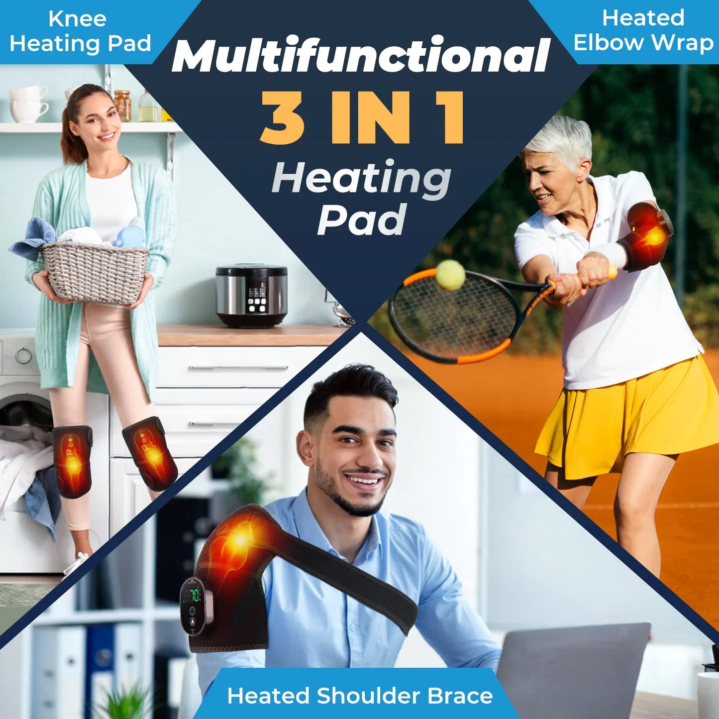 Wireless Electric Heating Shoulder Protection Knee Pad Brace