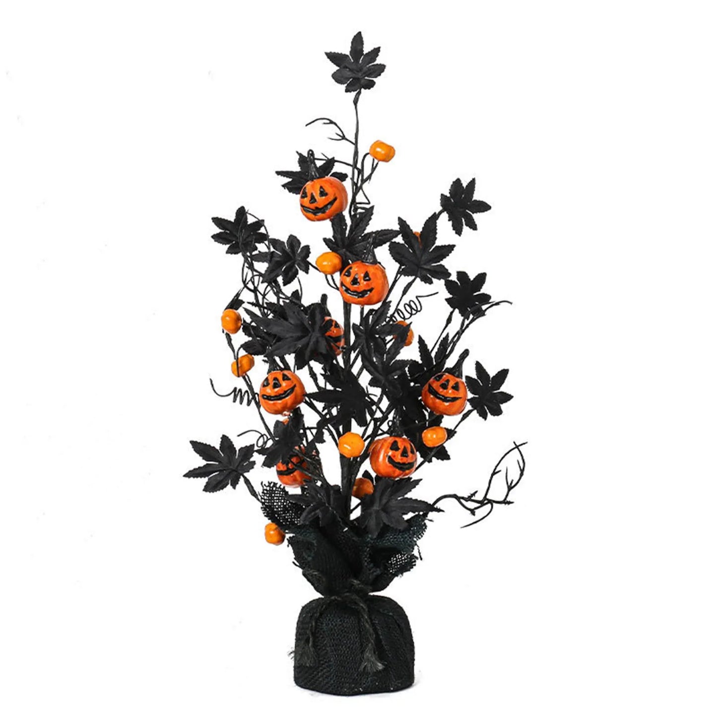 Scary Black Maple Leaf Tree Halloween Decorations for Home