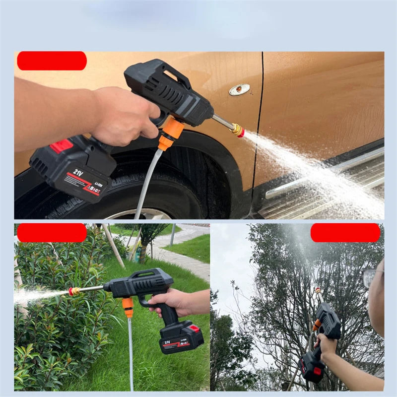 Portable Rechargeable Battery Pressure Washer for Easy Surface Cleaning