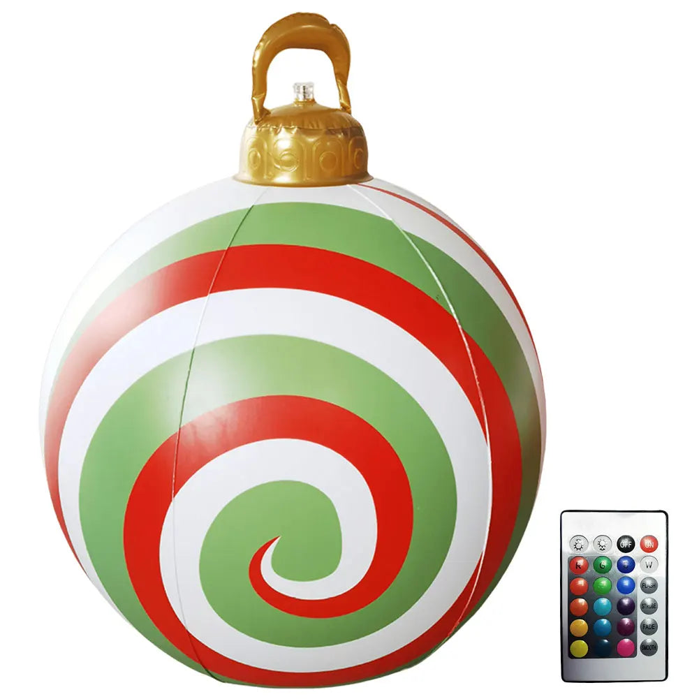 Inflatable Christmas Ball With LED Lights Remote Control