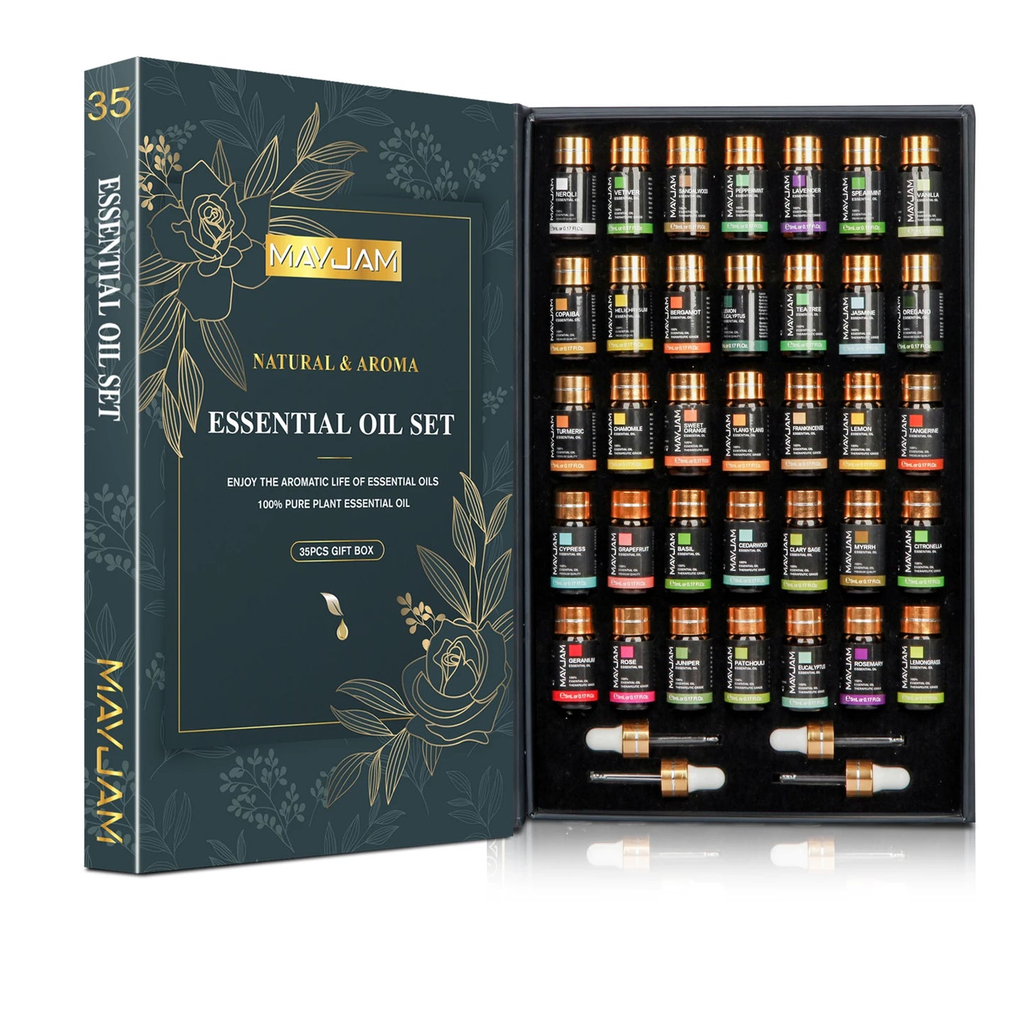 MAYJAM 35pcs Set Essential Oils For Humidifier Diffuser