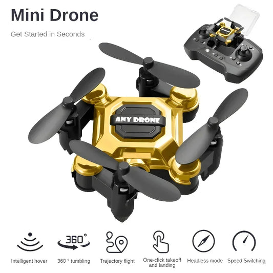 360 Degree 4K High Definition Rotating Mini Drone for Aerial Photography