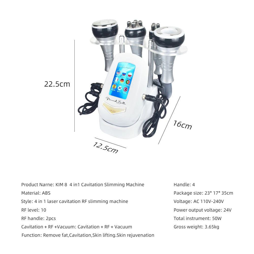 4 in 1 Cavitation Body Slimming Beauty Device for Lifting