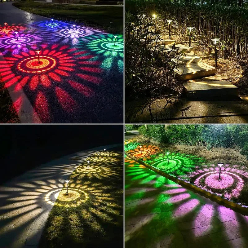 Bright Color Changing Solar Pathway Lights for Outdoor Spaces