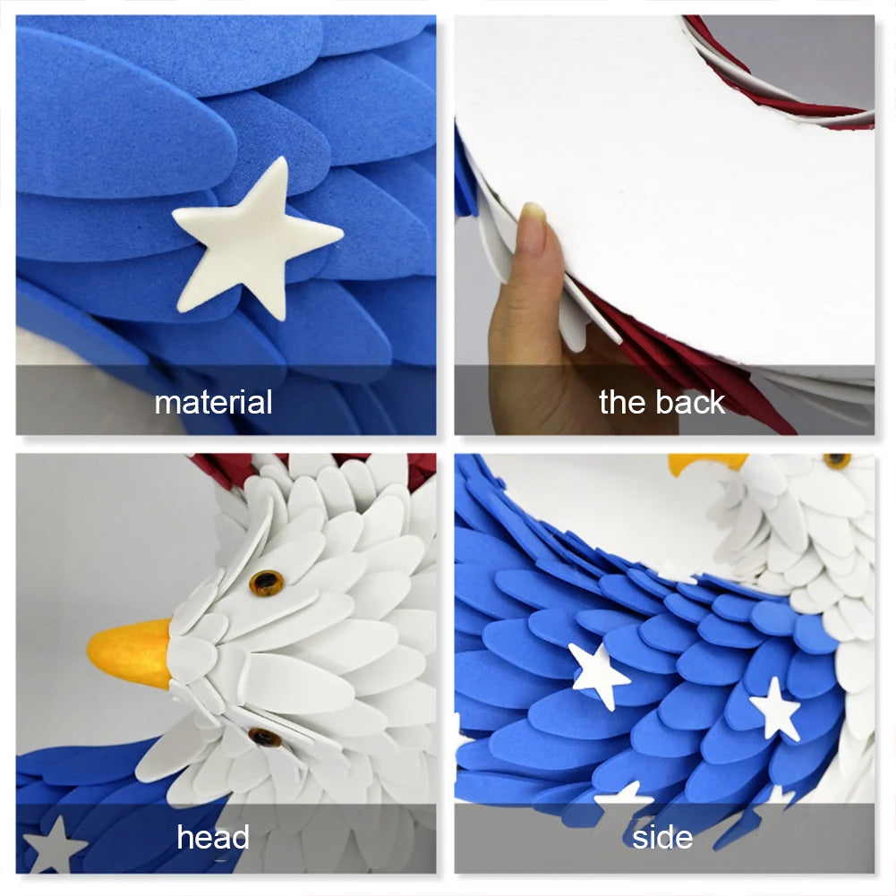 Independence Day Eagle Wreath for Front Door Decor